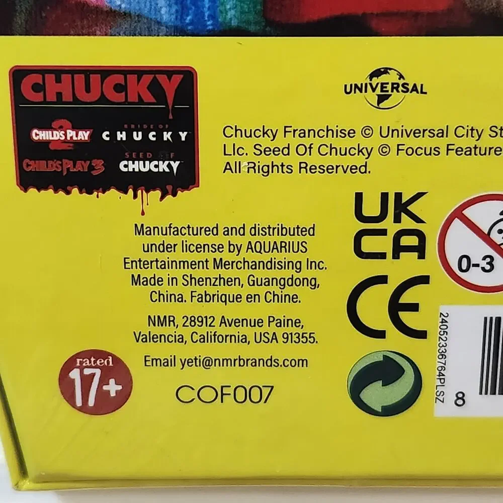 NWT Aquarius Chucky Child's‎ Play 500 PC Puzzle